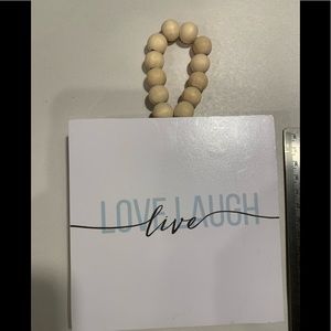 🌸 3/$12  Laugh Love Live Wall Decor